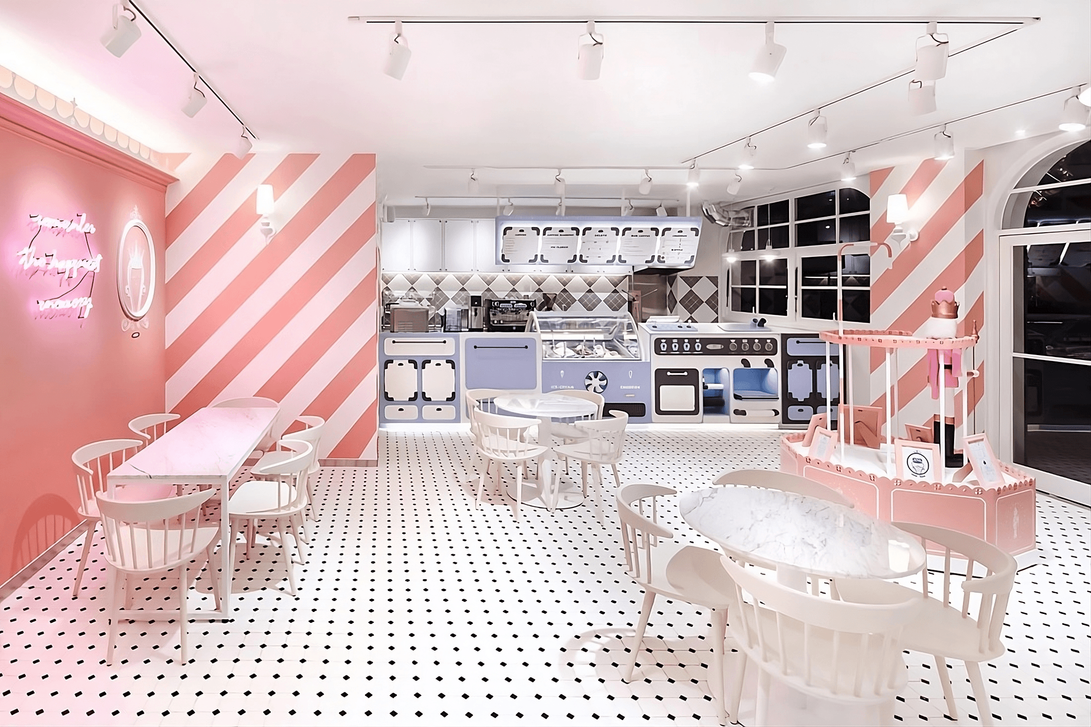 picture of inside the icecream shop